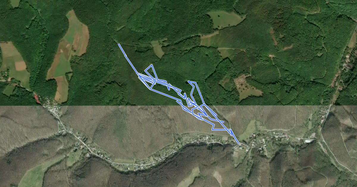 Маршрут Trailpark Weidlingbach на спутниковом снимке