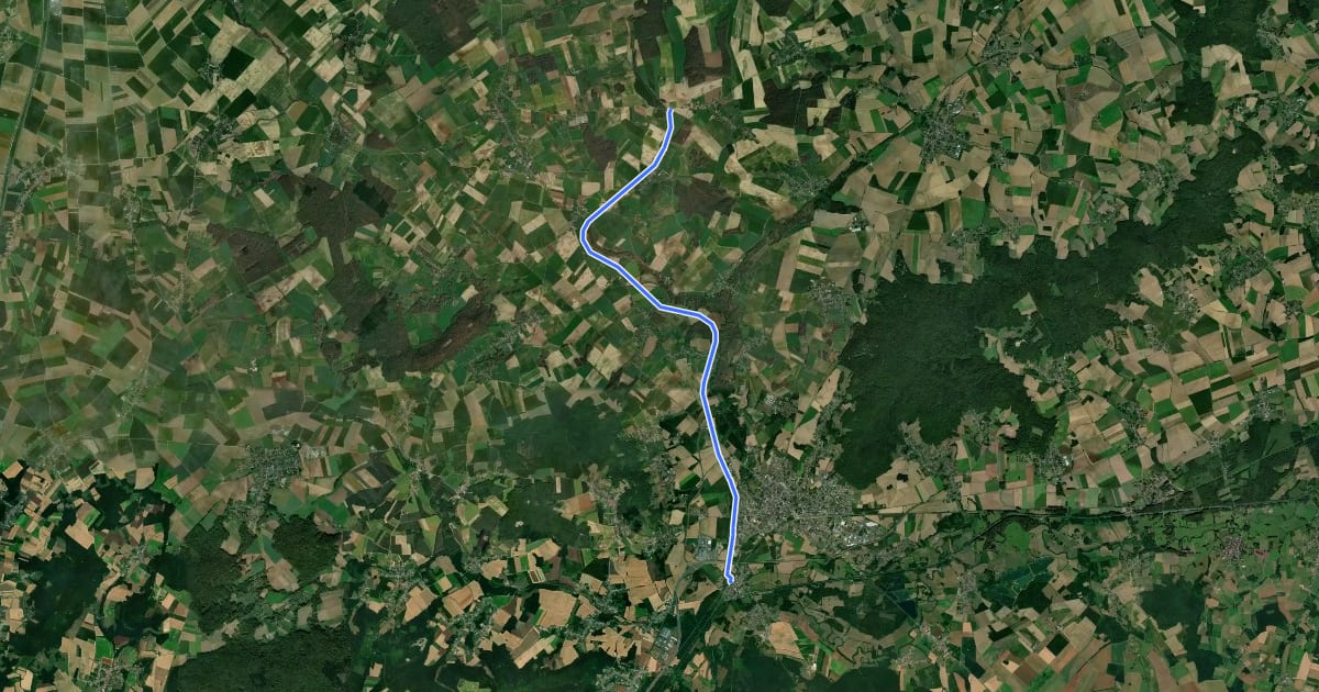 Маршрут Trans'Oise : Pont L' Evèque - Frétoy-le-Château на спутниковом снимке
