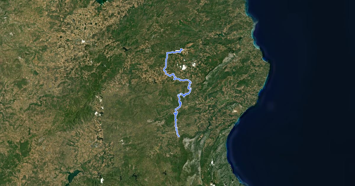 Маршрут TranSardinia stage 2 на спутниковом снимке