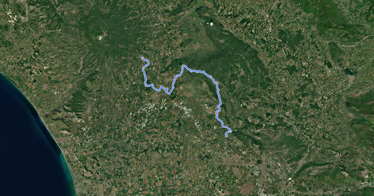Маршрут Transito - Via Micaelica на спутниковом снимке
