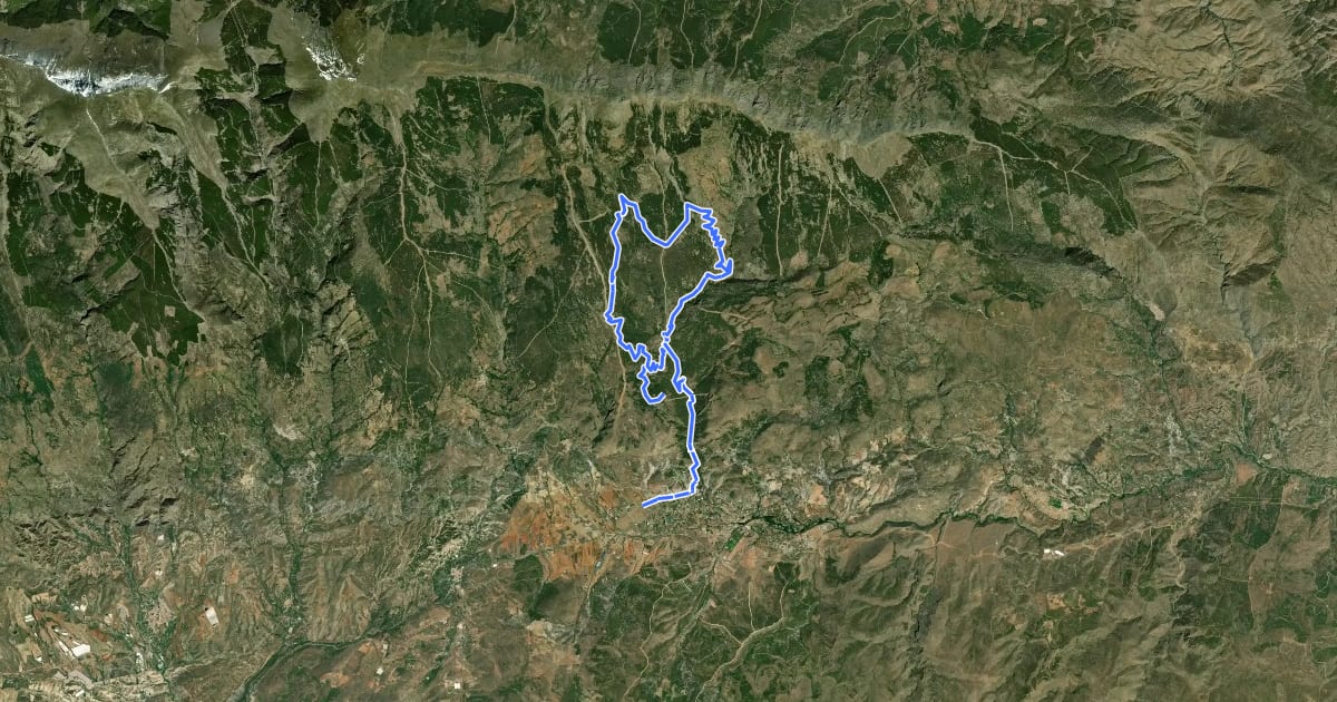 Маршрут Transnevada Ruta D на спутниковом снимке