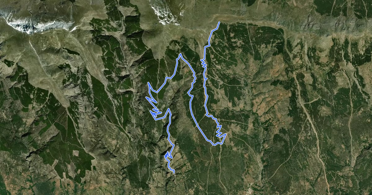 Маршрут Transnevada Ruta E на спутниковом снимке