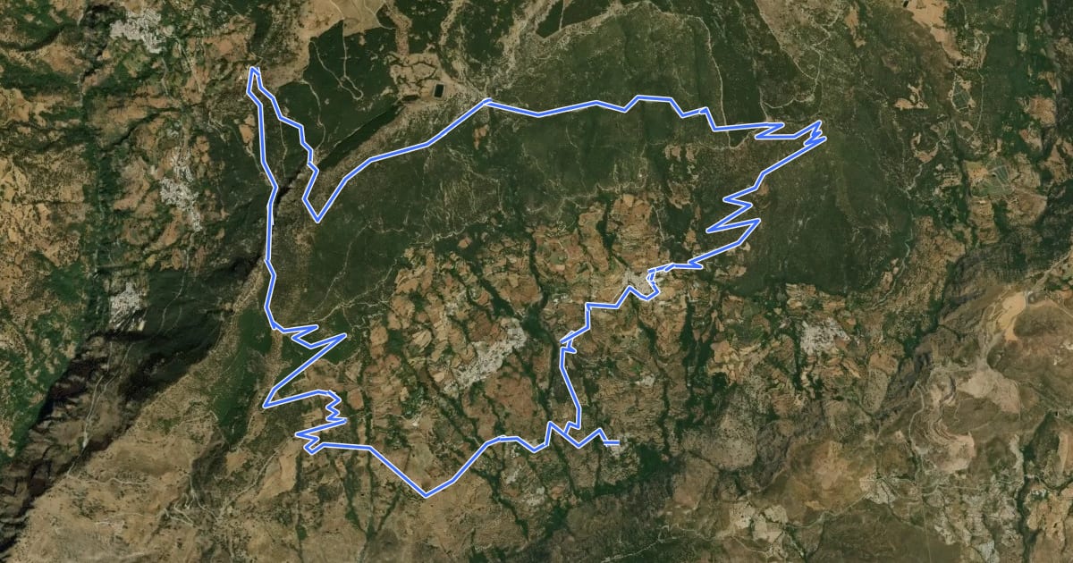 Маршрут Transnevada Ruta J на спутниковом снимке