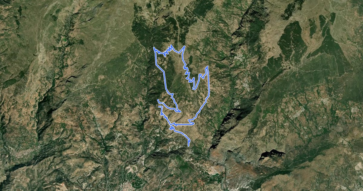 Маршрут Transnevada Ruta K на спутниковом снимке