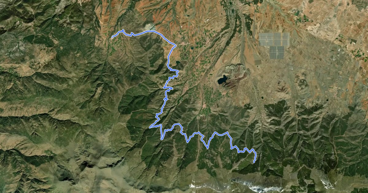 Маршрут Transnevada (Stage 2 / 8) на спутниковом снимке