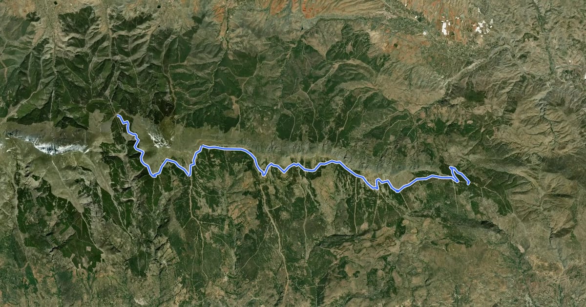 Маршрут Transnevada (Stage 4 / 8), summer на спутниковом снимке