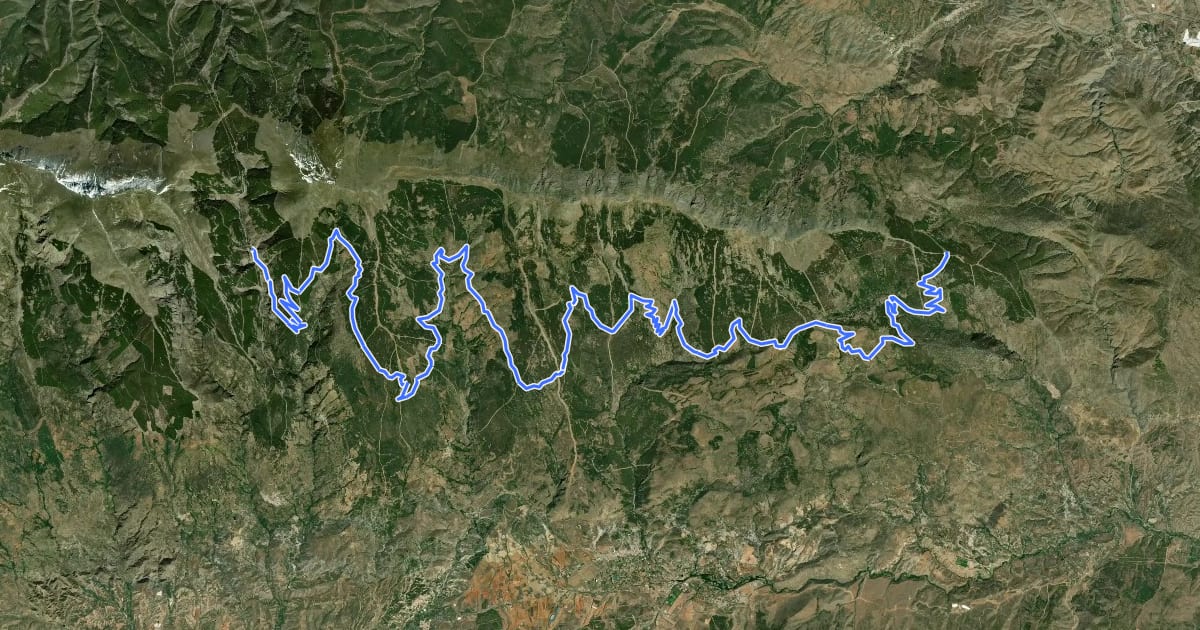 Маршрут Transnevada (Stage 4 / 8), winter на спутниковом снимке
