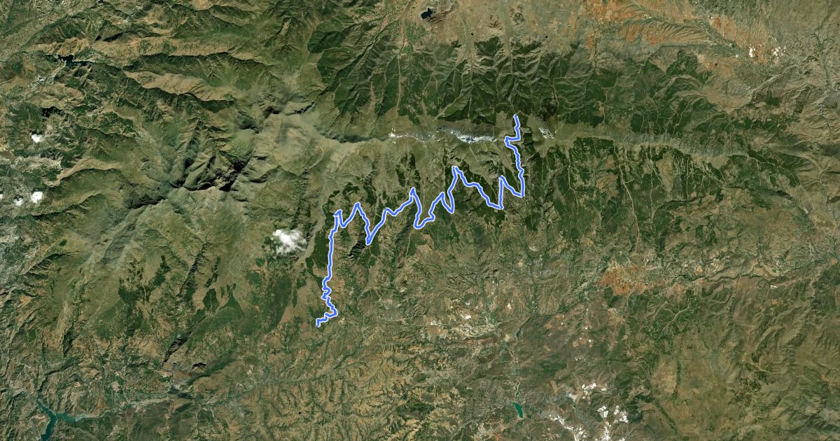 Маршрут Transnevada (Stage 5 / 8), summer на спутниковом снимке