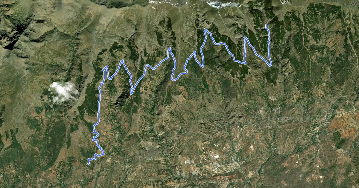 Маршрут Transnevada (Stage 5 / 8), winter на спутниковом снимке