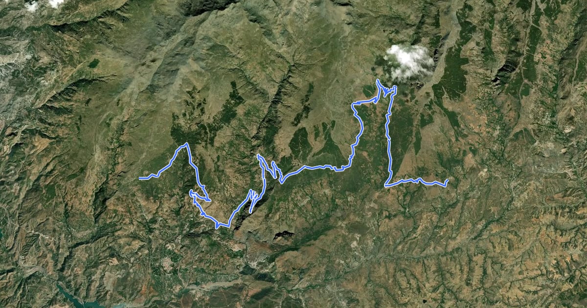 Маршрут Transnevada (Stage 6 / 8) на спутниковом снимке