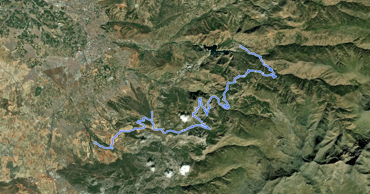 Маршрут Transnevada (Stage 8 / 8) на спутниковом снимке