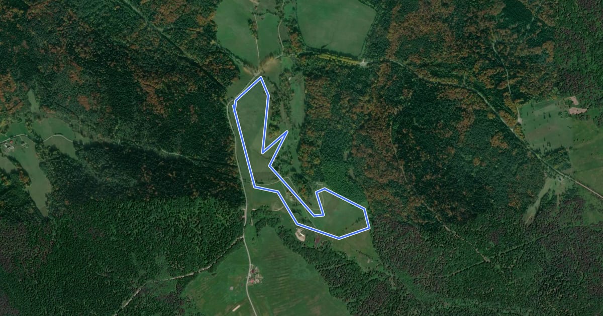 Маршрут Trasa niebieska 3 km на спутниковом снимке