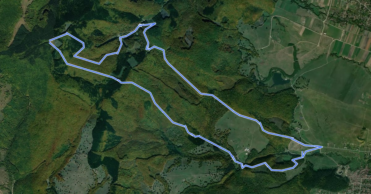 Маршрут Traseu MTB "Ride" на спутниковом снимке