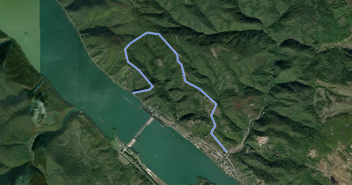 Маршрут Traseul ecoturistic Crucea lui Sfântul Petru на спутниковом снимке