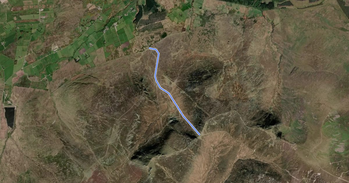 Маршрут Trassey Track (upper) на спутниковом снимке