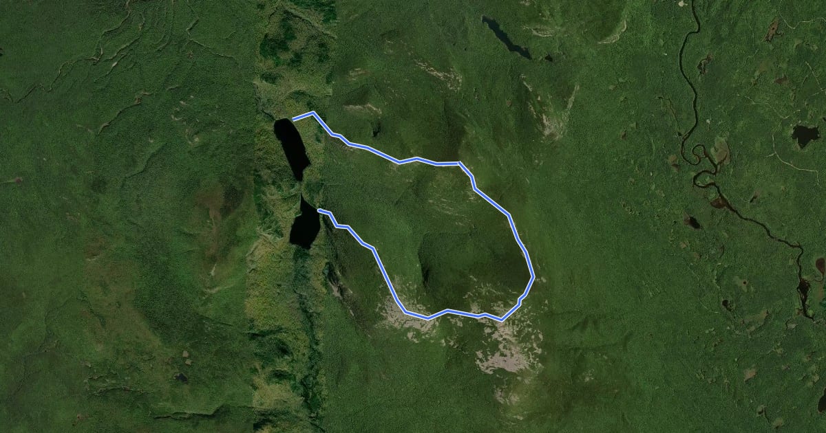 Маршрут Traverler Mountain Trail на спутниковом снимке
