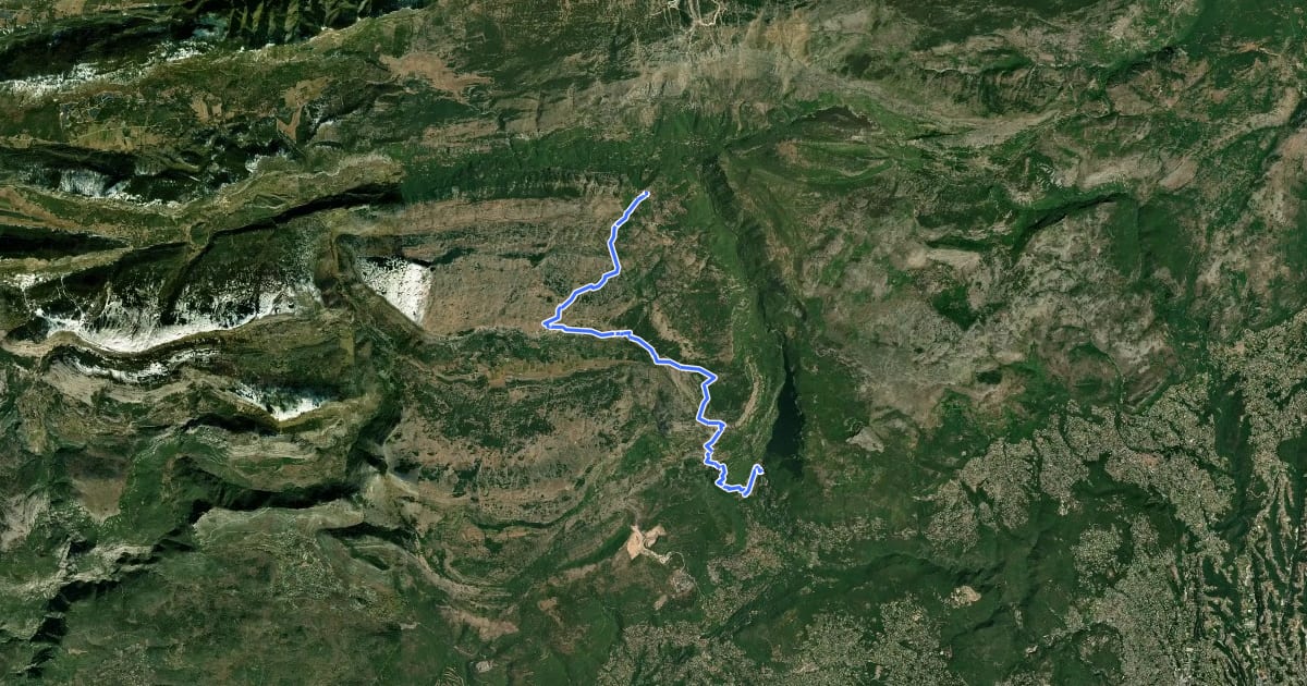 Маршрут Traversée de l'Estéron - Etape 1 на спутниковом снимке