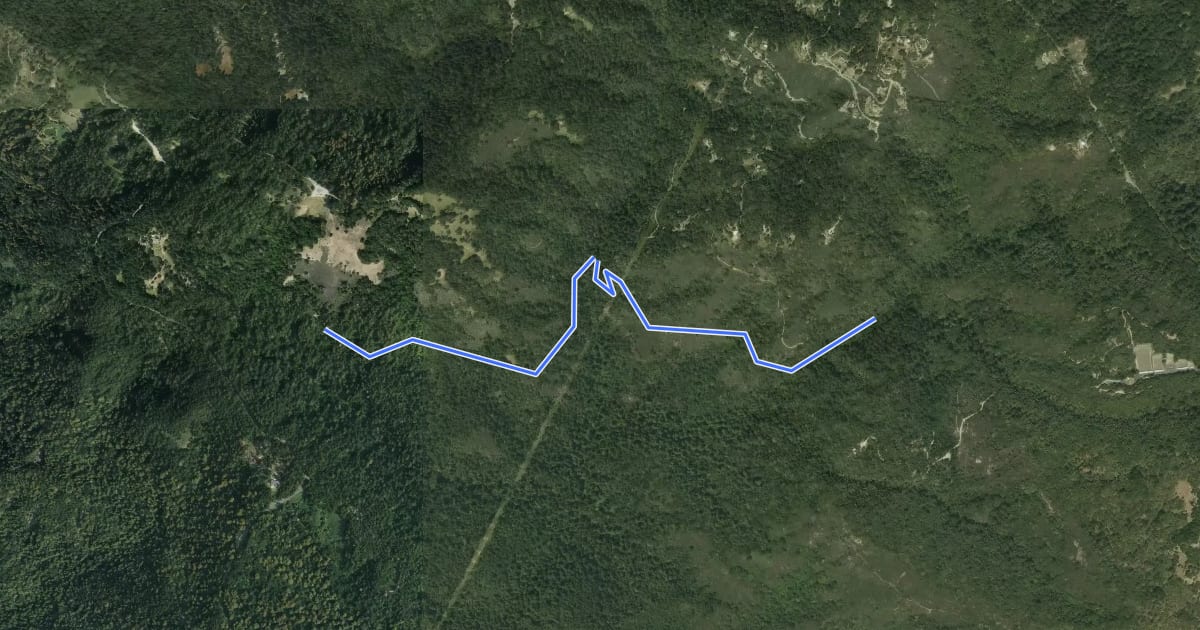 Маршрут Travertine Springs Trail на спутниковом снимке