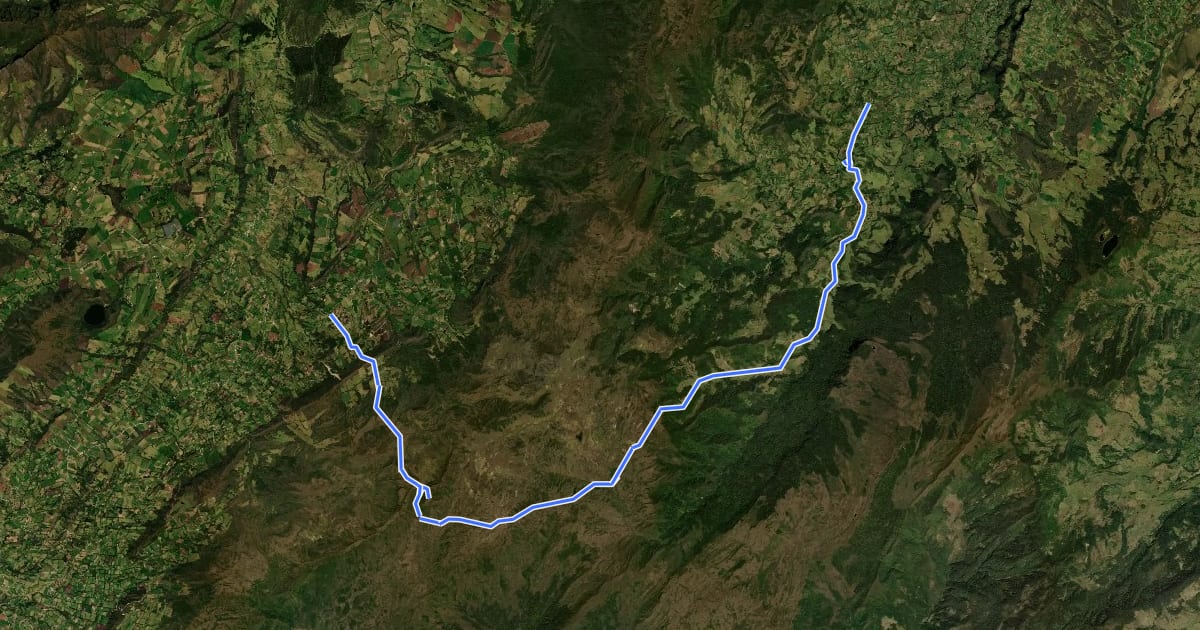 Маршрут Travesía Páramo de Guatanfur (2 días) на спутниковом снимке