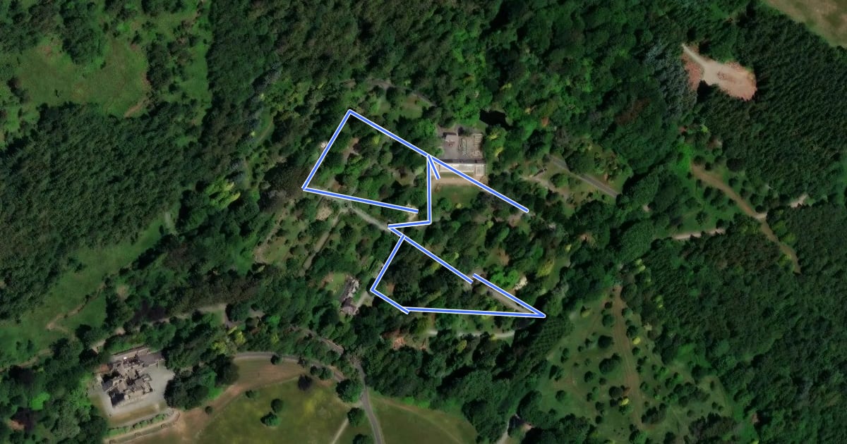 Маршрут Tree Trail на спутниковом снимке