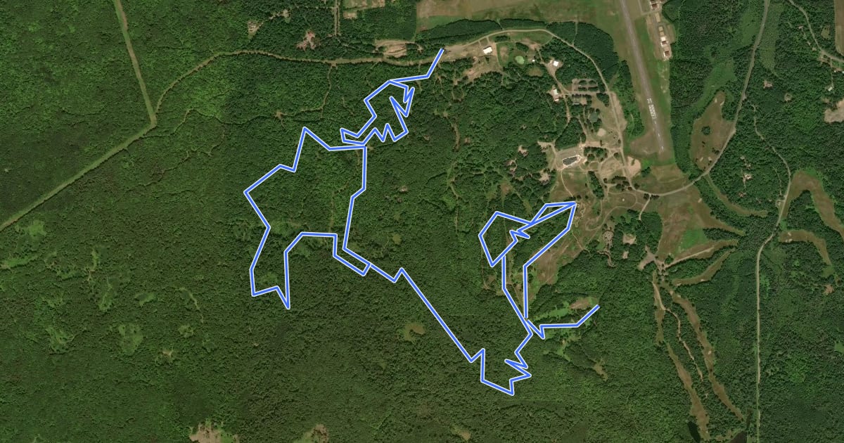 Маршрут Trek Trails Powered by OTM на спутниковом снимке