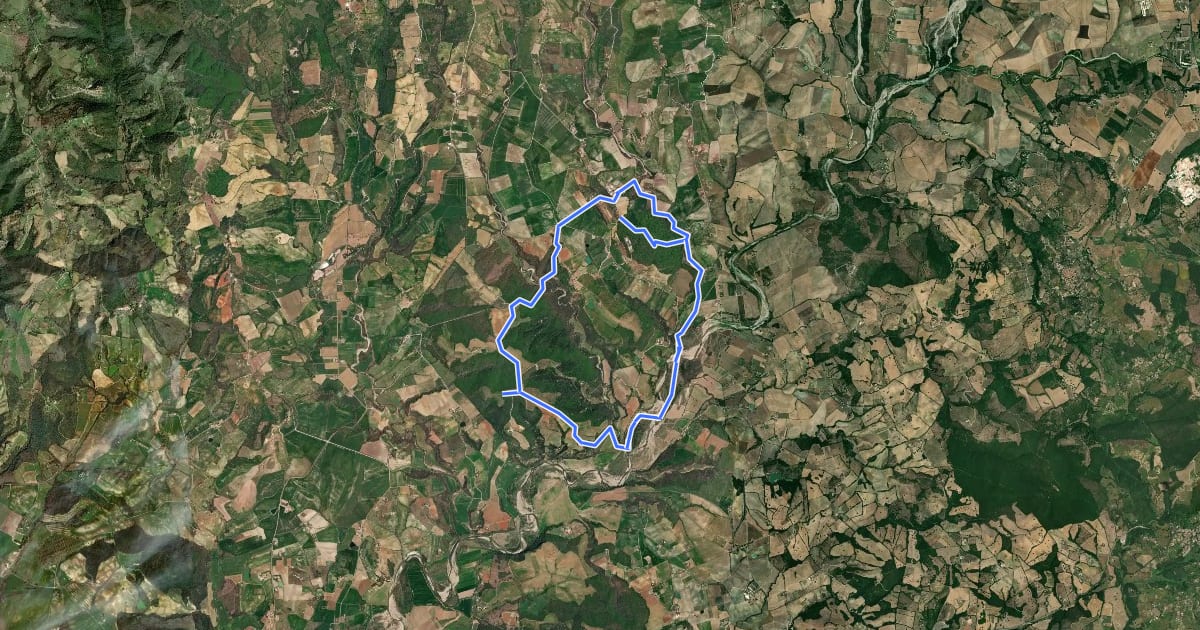 Маршрут Trekking Chiaccio Forte Pomonte на спутниковом снимке