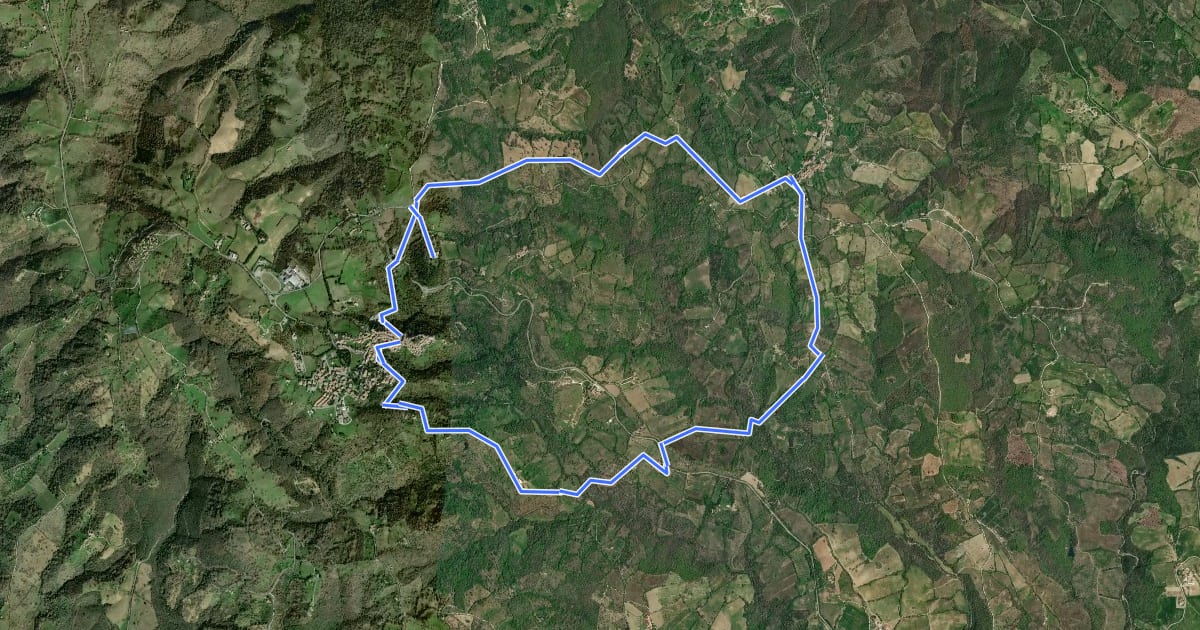 Маршрут Trekking del Conventro на спутниковом снимке