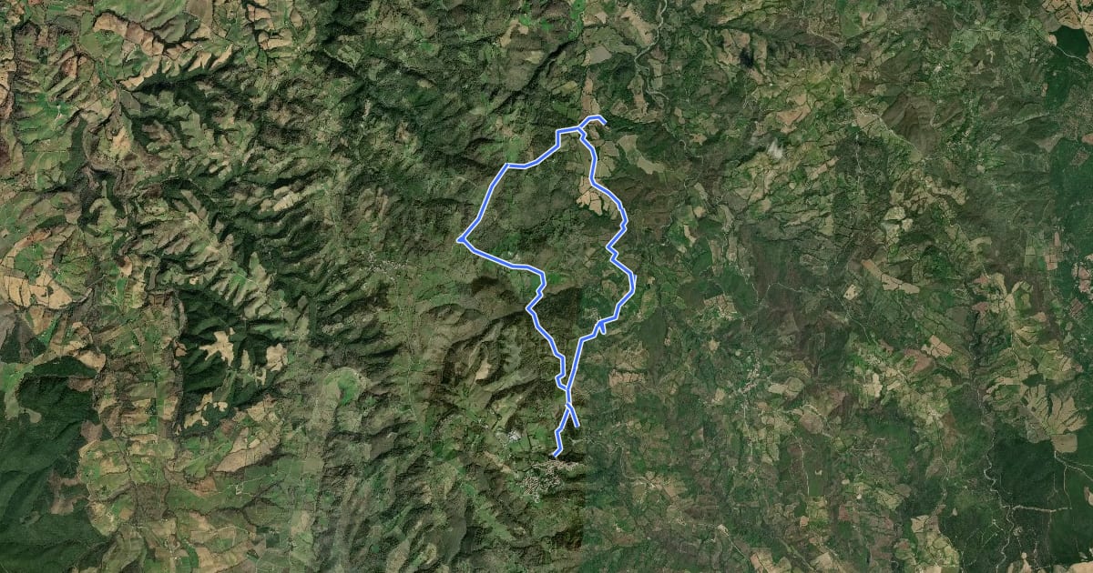 Маршрут Trekking di Montepo на спутниковом снимке