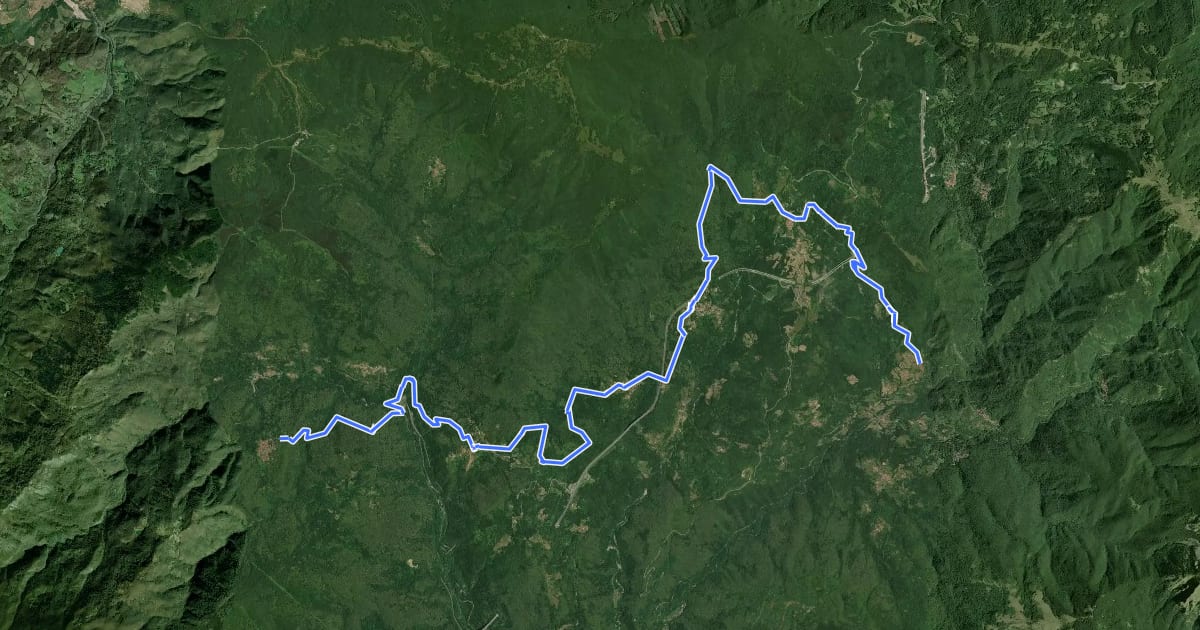 Маршрут Trekking Lunigiana 4 на спутниковом снимке
