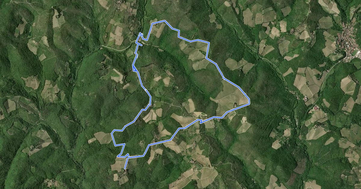Маршрут Trekking tra i castelli 10 на спутниковом снимке