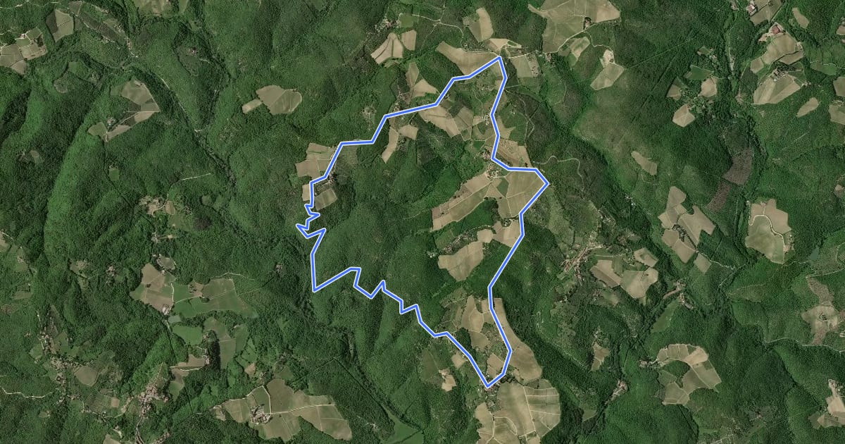 Маршрут Trekking tra i castelli 11 на спутниковом снимке