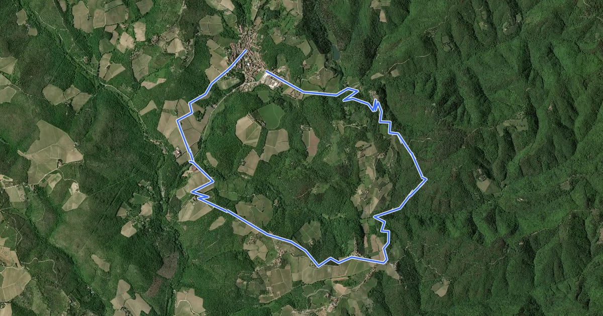 Маршрут Trekking tra i castelli 3 на спутниковом снимке