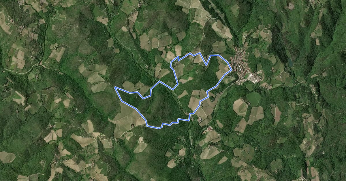 Маршрут Trekking tra i castelli 4 на спутниковом снимке