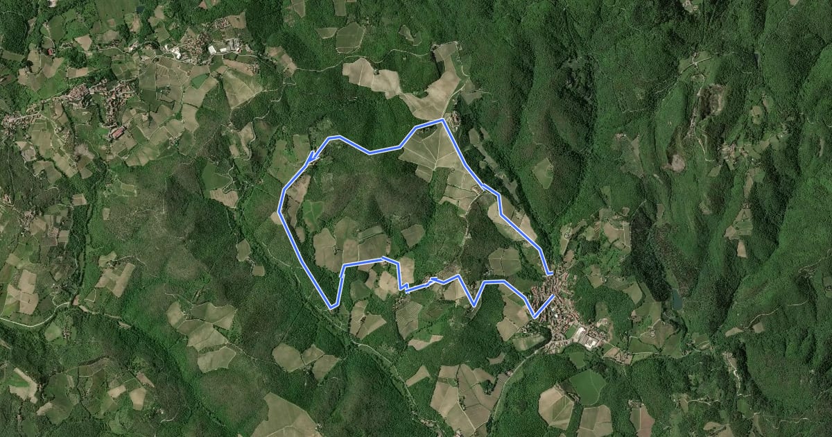 Маршрут Trekking tra i castelli 5 на спутниковом снимке
