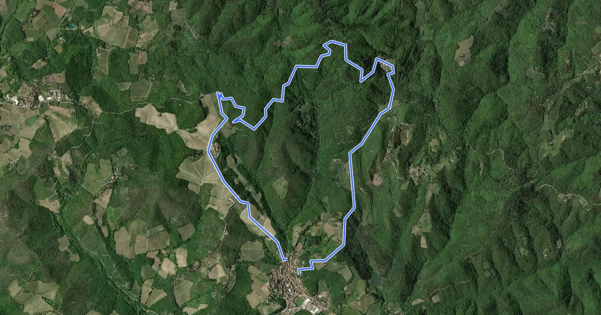 Маршрут Trekking tra i castelli 6 (CETAMURA) на спутниковом снимке