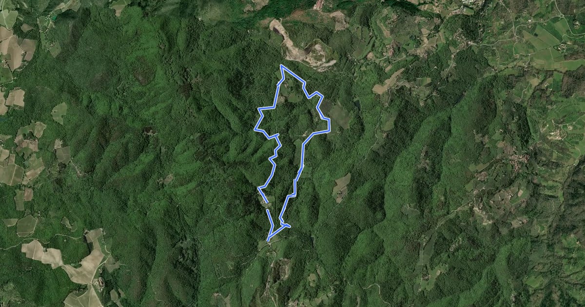 Маршрут Trekking tra i castelli 7 (COLTIBUONO) на спутниковом снимке