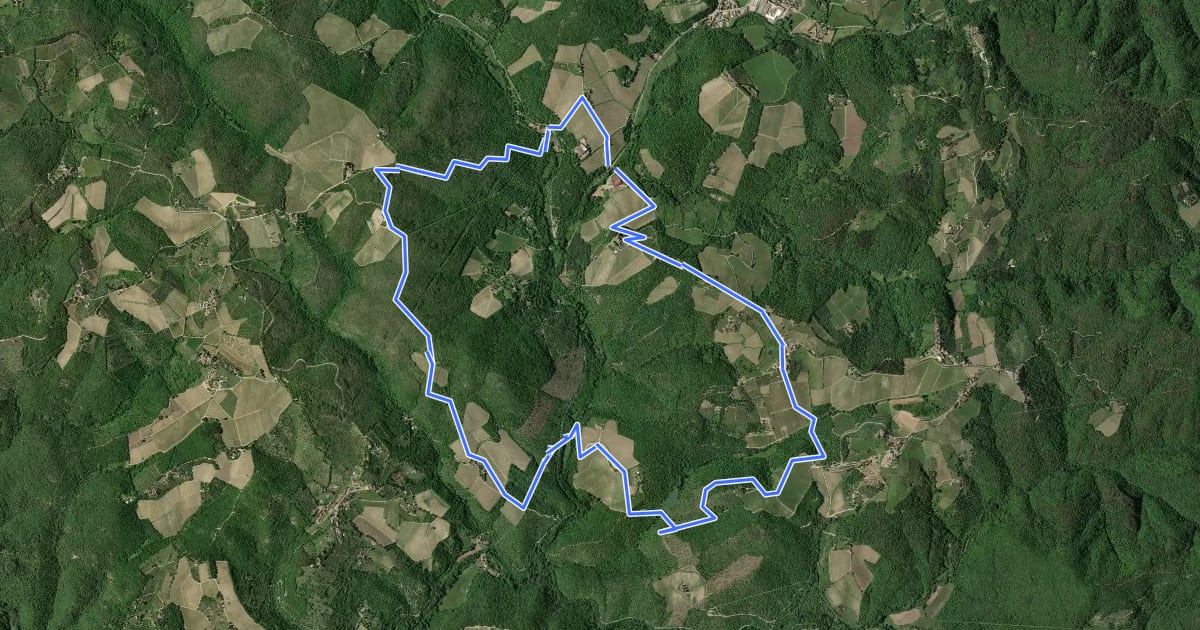 Маршрут Trekking tra i castelli 9 на спутниковом снимке