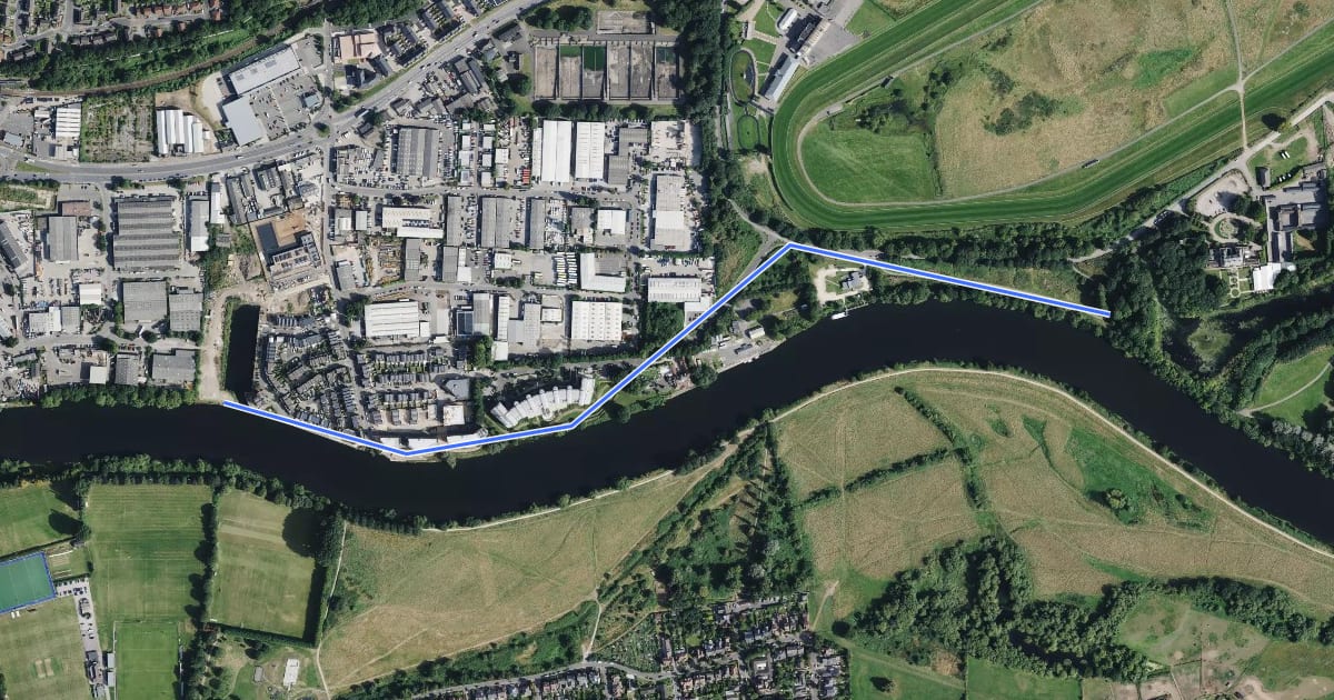 Маршрут Trent Basin <> Colwick Country Park на спутниковом снимке