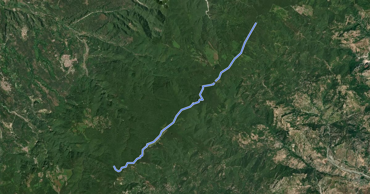 Маршрут Trepito Passo del Mercante на спутниковом снимке