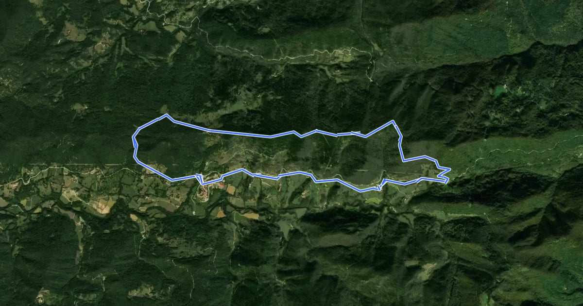 Маршрут Trescant per la Serra de Puig d'Estela на спутниковом снимке