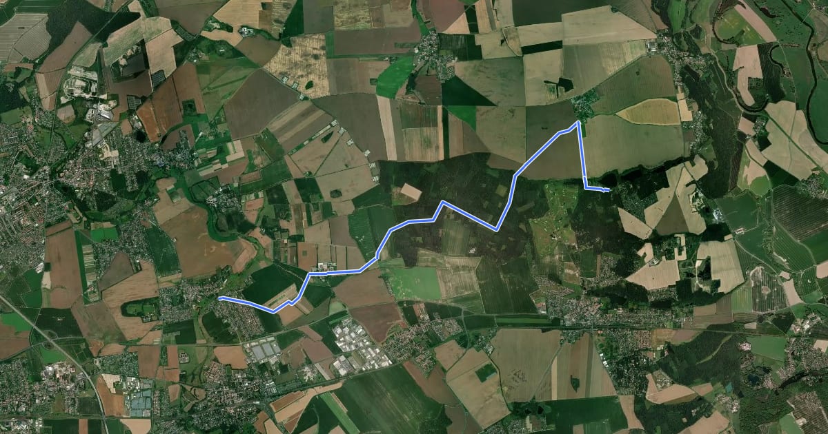 Маршрут Tresenweg на спутниковом снимке