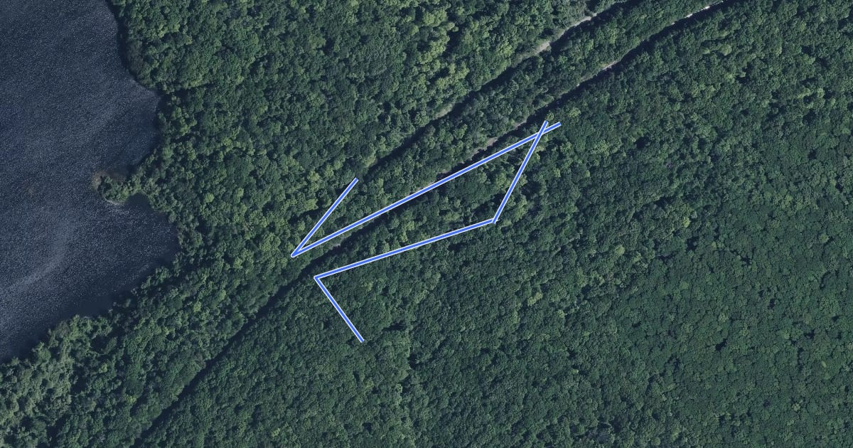 Маршрут Trestle Trail на спутниковом снимке