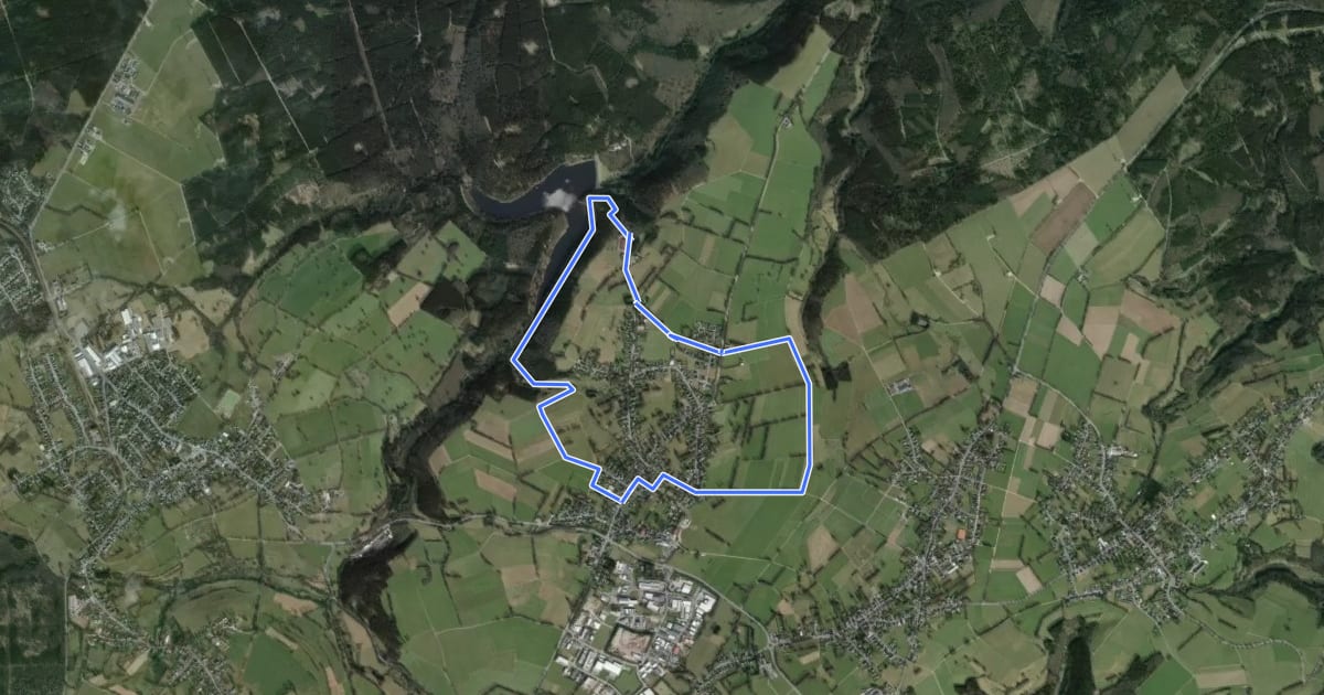 Маршрут Trevvel-Route на спутниковом снимке