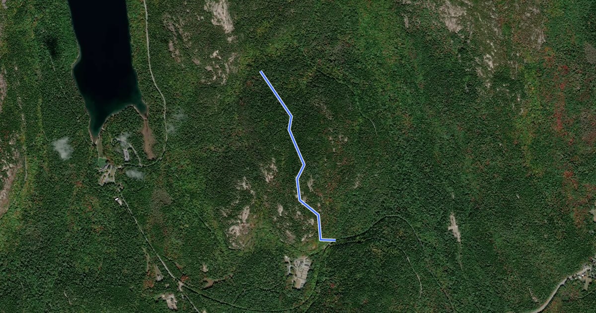 Маршрут Triad Trail на спутниковом снимке