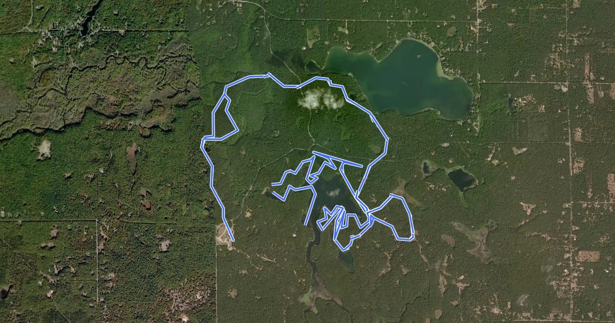 Маршрут Triathalon Route на спутниковом снимке