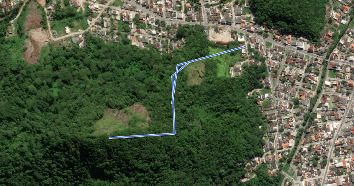 Маршрут Trilha do Morro Escalvado на спутниковом снимке