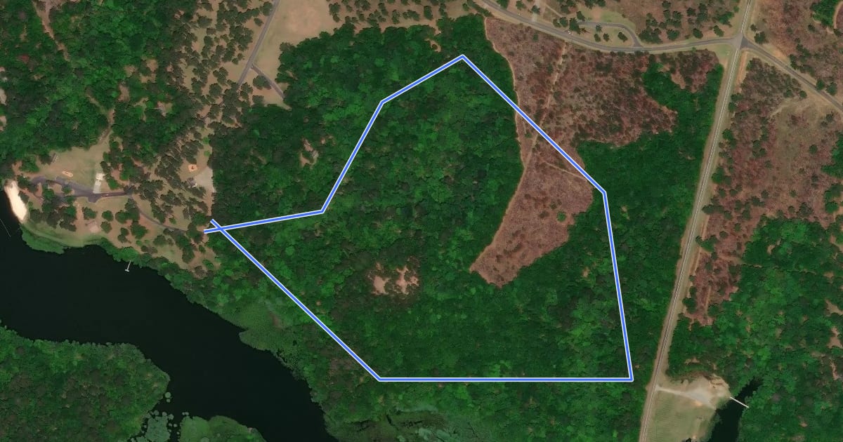 Маршрут Trillium Trail на спутниковом снимке