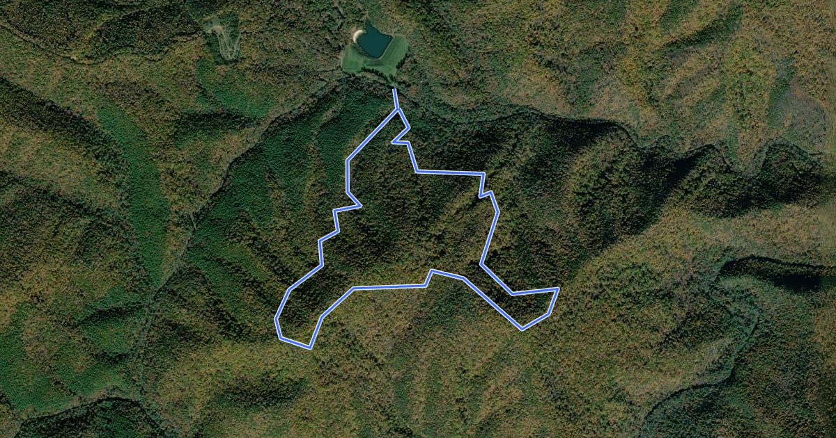 Маршрут Trimble Mountain Trail на спутниковом снимке