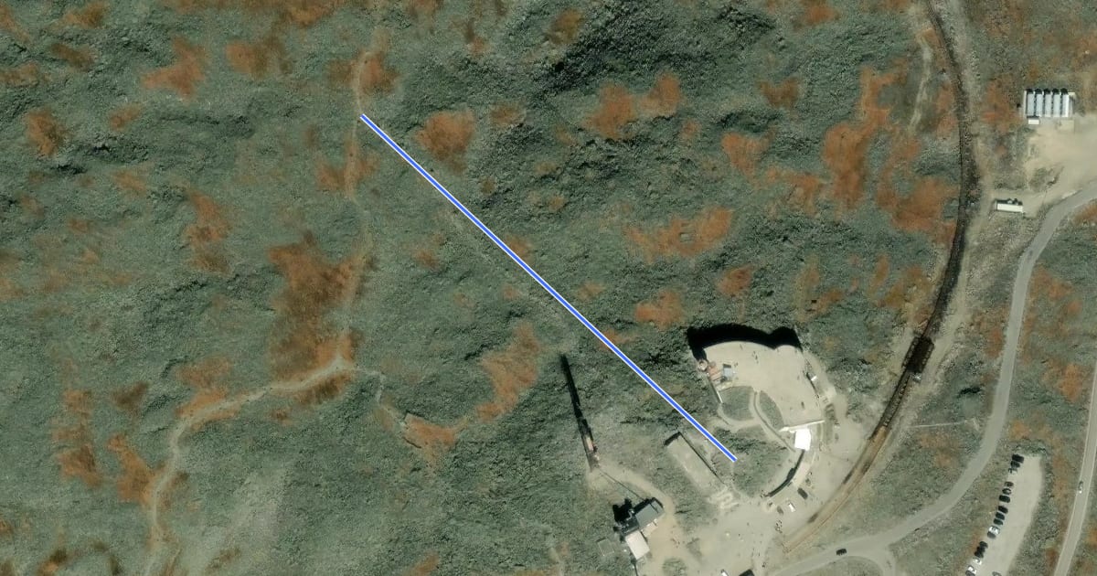 Маршрут Trinity Heights Connector на спутниковом снимке