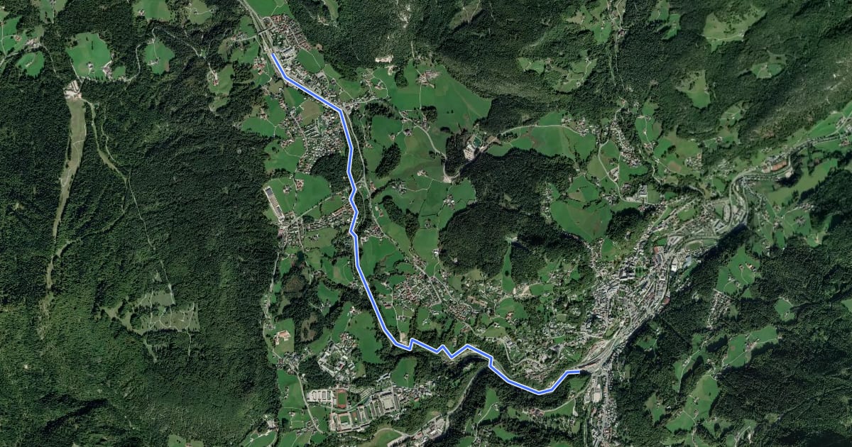 Маршрут Tristramschlucht на спутниковом снимке